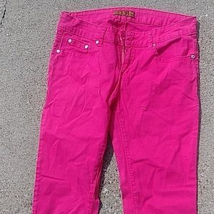sky pink jeans 7/8